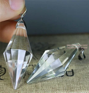 Colgante PUNTO varita de cristal de cuarzo transparente natural estilo vogel 10 piezas - Imagen 1 de 6