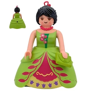 Playmobil Figure Woman Dress Green Large Bag Party City Loose - Picture 1 of 1