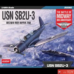 Academy 1/48 USN SB2U-3 ""La Batalla de Midway 80 Aniversario"" Kit Modelo #12350 - Imagen 1 de 8