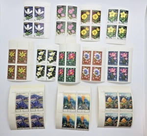Vintage Postage Stamps USSR Flowers Carnations Tulips Fritillary Yellow Various - Picture 1 of 24