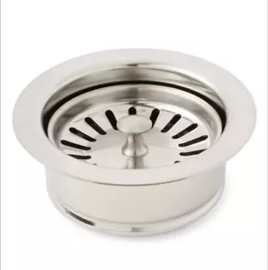 Signature Hardware 446668 Drain & Flange Set In Stainless Steel - Picture 1 of 4