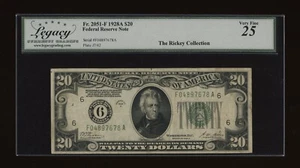 DBR 1928-A $20 FRN Atlanta Numeral Fr. 2051-F Legacy 25 Serial F04897678A - Picture 1 of 2