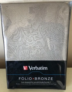 Verbatim Folio Case for Kindle Fire HD 7" Bronze New In Package Open Box - Picture 1 of 2