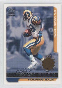 2000 Pacific Paramount Premiere Date Missing Serial Number Marshall Faulk HOF