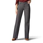 Women's Ultra Lux Comfort With Flex Motion Trouser Pant Carbon Rinse 6 Medium