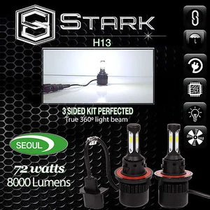 Seoul LED CSP 72W 8000LM Conversion Kit 6000K White Bulbs - Headlight High Fog - Picture 1 of 14