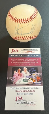 Alan Trammell Signed Official Baseball JSA w/COA HOF 2018 Detroit Tigers #3 MLB! - Image 1 of 4