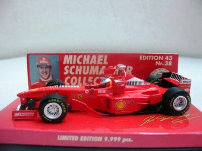 EXTREMELY RARE Ferrari F300 Schumacher Imola SM Wings 1998 MSC38 1:43 Minichamps - Image 1 of 4