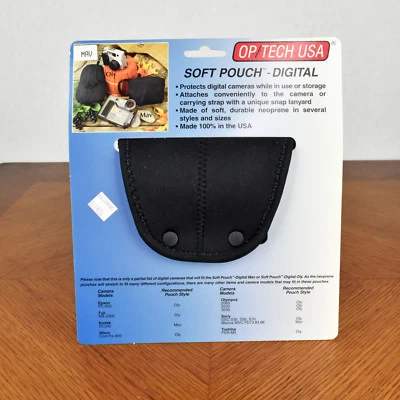 Op/Tech USA Digital Camera Neoprene Soft Pouch 7401064 for Small Cameras & Accs - Image 1 of 4