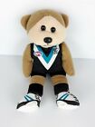 Beanie Kids Official AFL Port Power Plush Bear Australian Football 26cm Korimco