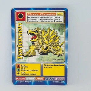Carte Digimon TORTOMON Jd-25 Niveau CHAMPION 1er Edition Bandai 1999 - Imagen 1 de 3