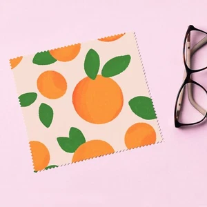 Oranges With Leaves Citrus Abstract Pattern Glasses Cloth Lens Cleaning Cloths - Picture 1 of 3