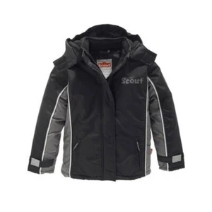 Scout Jungen Schneejacke Jacke Kapuze Schwarz Winter - Picture 1 of 1