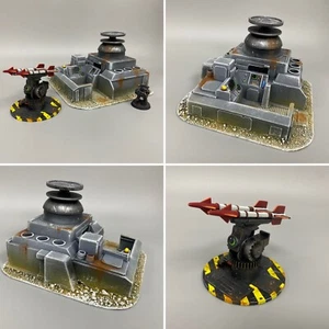 BUNKER MISSILE DEFENSE PLATFORM WARHAMMER 40,000 TERRAIN WARGAMING NECROMUNDA - Picture 1 of 6