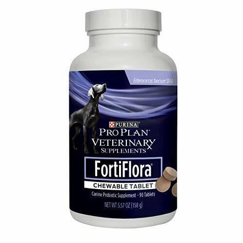 Purina Pro Plan FortiFlora Probiotic Supplements for Dog (90 Chewable Tablets)