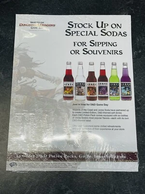 2009  Dungeons & Dragons Worldwide Game Day Jones Soda Promo Poster Pack 8.5 X11 - Image 1 of 3