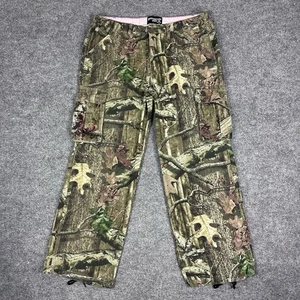 Mossy Oak Break-Up Infinity Cargohose Damen XL 18-20 Camouflage Pink Trim Baggy - Bild 1 von 18