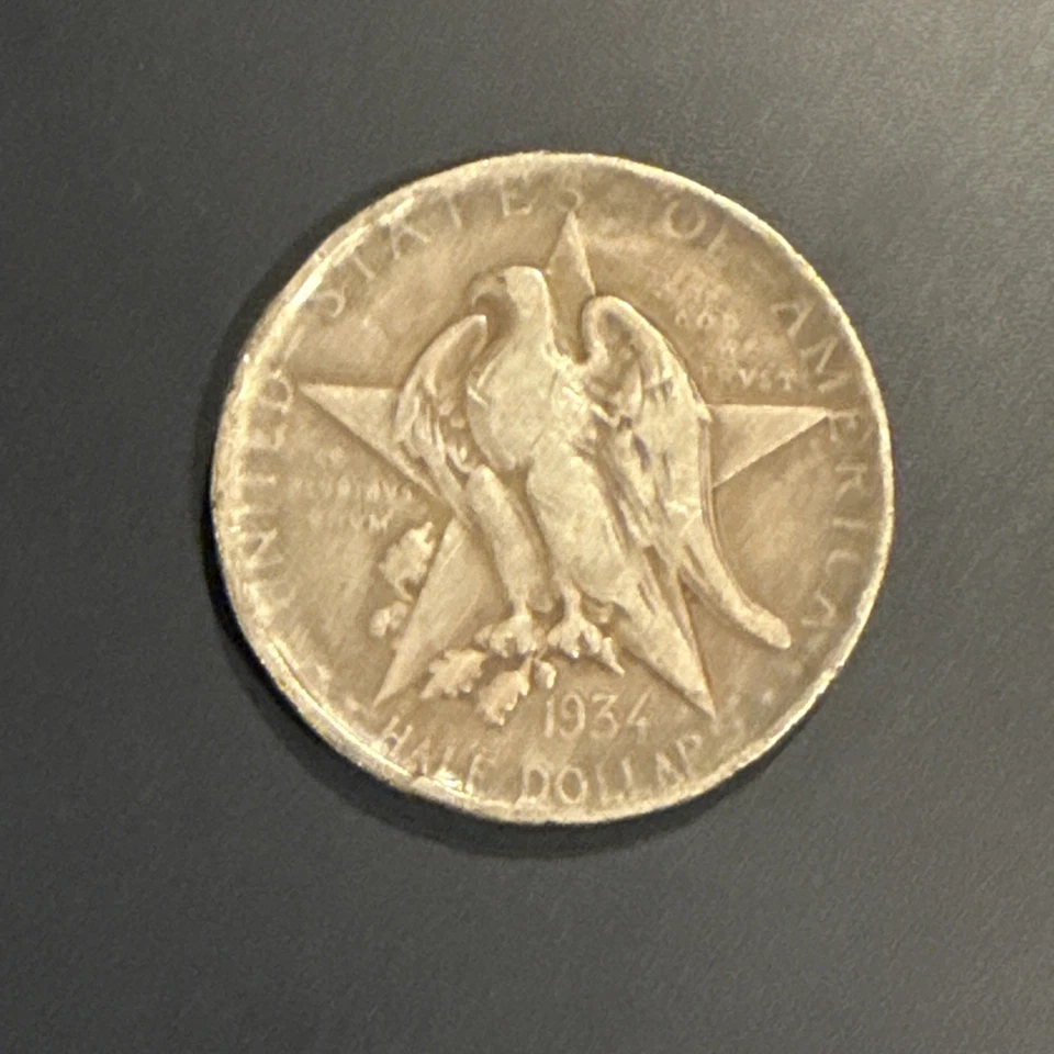 1934 Texas Centennial Commemorative Half Dollar Silver - Image 1 of 2