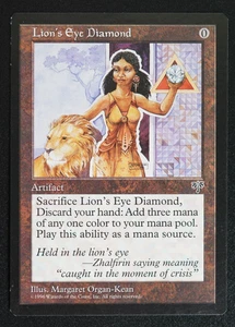 Tarjeta de diamante ojo de león Mirage lista reservada Magic the Gathering Magic The Gathering - Imagen 1 de 2