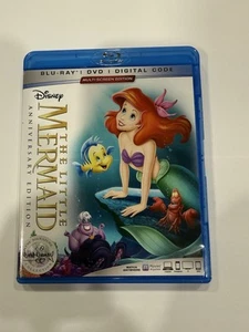 DISNEY THE LITTLE MERMAID Anniversary edition (Blu-Ray, DVD, Nice Copy Tested - Picture 1 of 4