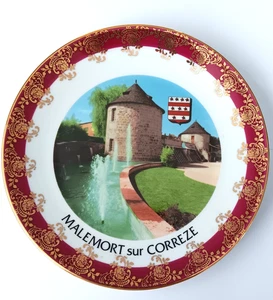 Porzellan D’art Limoges France Teller Malemort Sur Correze - Bild 1 von 5