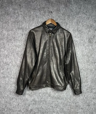 Chaqueta De Colección Polo Ralph Lauren Cuero Negra Para Hombre Talla Mediana De Colección Foto 1 de 4