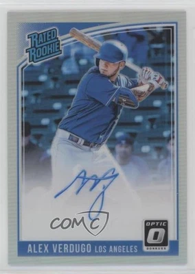 2018 Donruss Optic Rated Rookie Signatures Holo Prizm Alex Verdugo Auto RC - Image 1 of 2