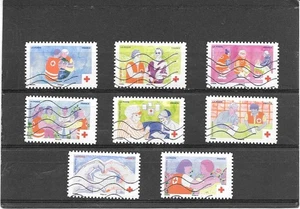 France 2025 La Red Cross Francaise Pack Of 8 Stamps Adhesive Canceled - Picture 1 of 1