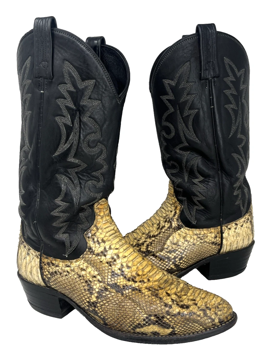 Dan Post Men's Milwaukee RToe 13" Cowboy Boots In Black Mignon Corona Leather - 18 D, Classic Western Style - View #6