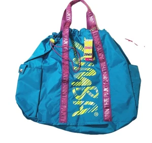 Zumba Fitness Gym Bag NWT Large Tote W/ Side Pockets Lightweight Durable Duffle - Picture 1 of 13