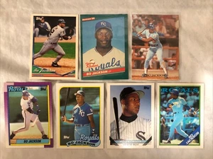 Mlb Baseball 1986 donruss bo jackson rookie card with topps base more lot - Picture 1 of 3