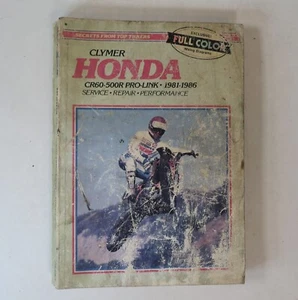 Clymer Honda CR60-500R Pro-Link Service Repair Maintenance Manual 81-86 M343 - Picture 1 of 3