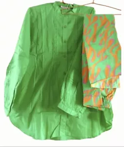 Alkaram Mak Ladies 2 Piece Lawn Suit Stitched Shirt & Trousers Size Medium - Picture 1 of 1