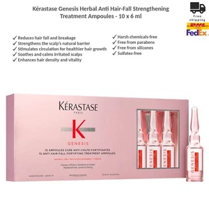 Kérastase Genesis Kräuter Anti-Haarverlust Stärkende Ampullen 10 x 6 ml - Bild 1 von 9