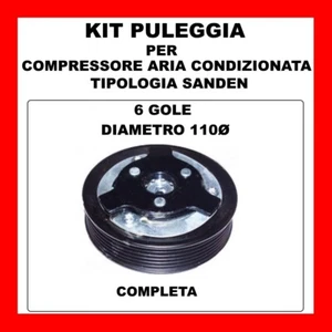 KIT PULEGGIA COMPRESSORE ARIA CONDIZIONATA SEAT ALTEA-LEON-TOLEDO DAL 2004 13718 - Imagen 1 de 1