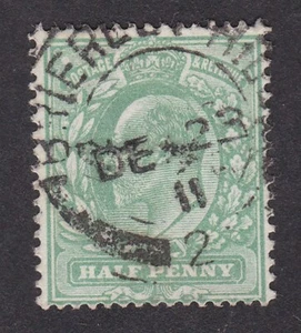 GB KEVII ½dSG279 Harrison printing pf15x14 FU fine used dated example - Picture 1 of 2