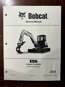 Bobcat Workshop Repair Compact Excavator E55 Service Manual- 6990728 - Picture 1 of 1