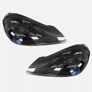 Pair Matrix LED Headlights DRL Assembly Upgrade Fits Porsche Cayenne 957 2007-10 - Picture 1 of 8