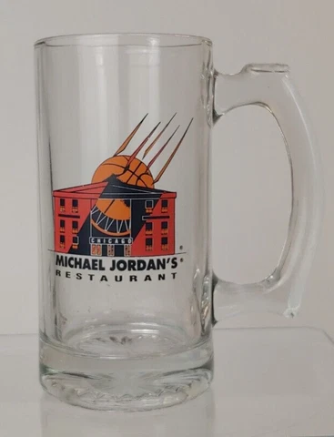 Michael Jordan's Restaurant Beer Glass / Mug, NBA Chicago Bulls, 5 1/2 " Tall Cover