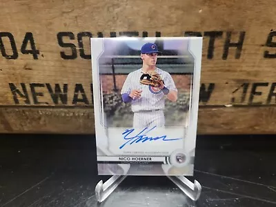 NICO HOERNER 2020 Bowman Sterling Refractor Rookie Auto RC #/150 Cubs  - Image 1 of 3