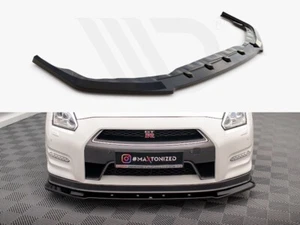 For Nissan GTR R35 Facelift Maxton Design Front Diffuser Diffusor Gloss Black - Picture 1 of 5