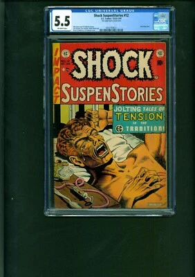 Shock SuspenStories #12 Classic Cover Pre-Code Horror Golden Age EC 1953 CGC 5.5 - Image 1 of 2