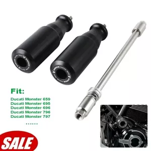 For Ducati Monster 797 796 696 695 1100/S/EVO Frame Slider Guard Crash Protector - Picture 1 of 24