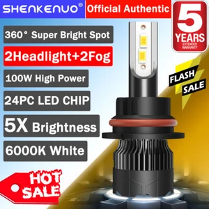 4x 9007+9145 LED Headlight Fog Light For Ford F-250 F350 Super Duty 2001-2004 M8 - Imagen 1 de 19