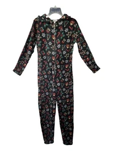 Body NYC Underground Mujer Talla S/M Pj Negro con Diseños de Navidad Cierre con Cremallera - Imagen 1 de 19
