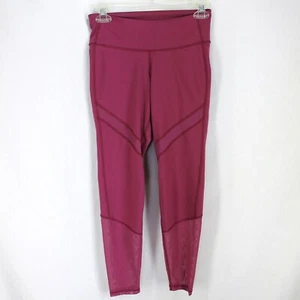 Old Navy Active Go Dry Leggings Womens S Pink Sheer Panels Athletic Workout Pant - Picture 1 of 5