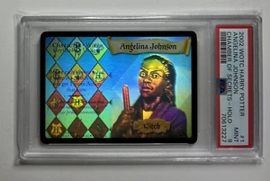 Harry Potter TCG Angelina Johnson Holo Foil Chamber of Secrets 1/140 PSA 9 Mint - Picture 1 of 2