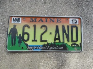 Maine 2015 Agriculture license plate # 612 - AND - Picture 1 of 1