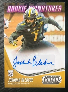 Joshuah Bledsoe 2021 Chronicles Threads Draft Picks Rookie Auto Missouri Tigers - Picture 1 of 2
