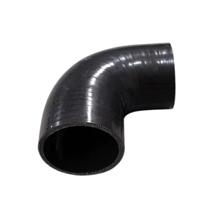 CXR Universal Black Silicon Hose 2.75"-2.5" Inch 90 Degree Elbow Reducer Coupler - Imagen 1 de 1